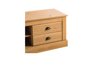 Lowboard Fritstående TV-bord 100 cm med Opbevaring i Fyrretræ - Honningbrun - Møbler - TV borde & mediemøbler - TV-borde