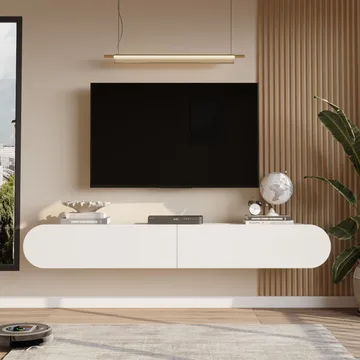 Lumina TV-bænk 180x29,5x31,6 cm - Hvid - Møbler - TV borde & mediemøbler - TV-borde