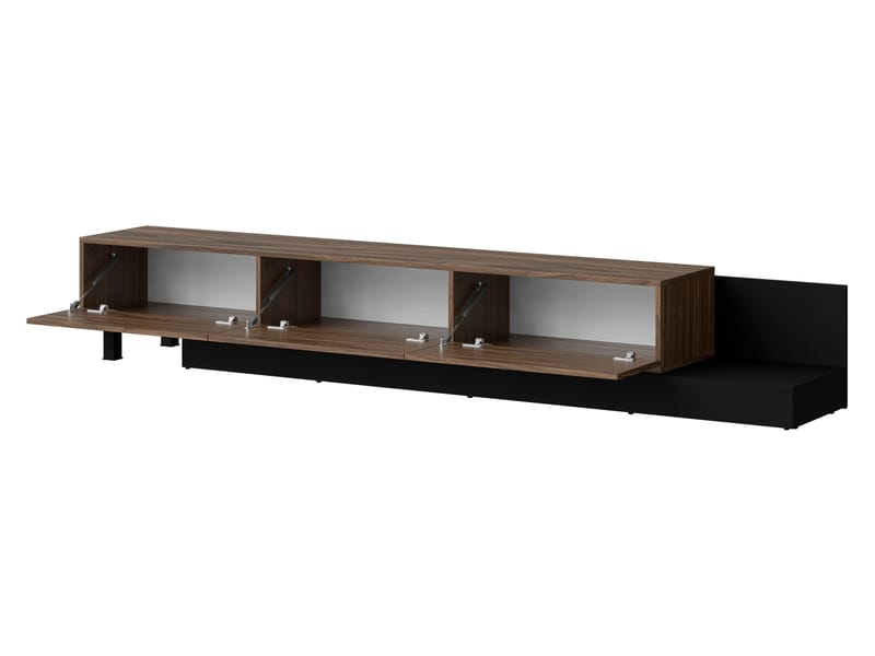 Lungö TV-bænk 320 cm - brun og sort - Møbler - TV borde & mediemøbler - TV-borde