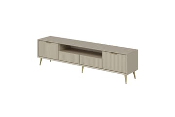 Luxe Tv-bord til Gulv 180 cm med Opbevaring i Eg - Beige - Møbler - TV borde & mediemøbler - TV-borde