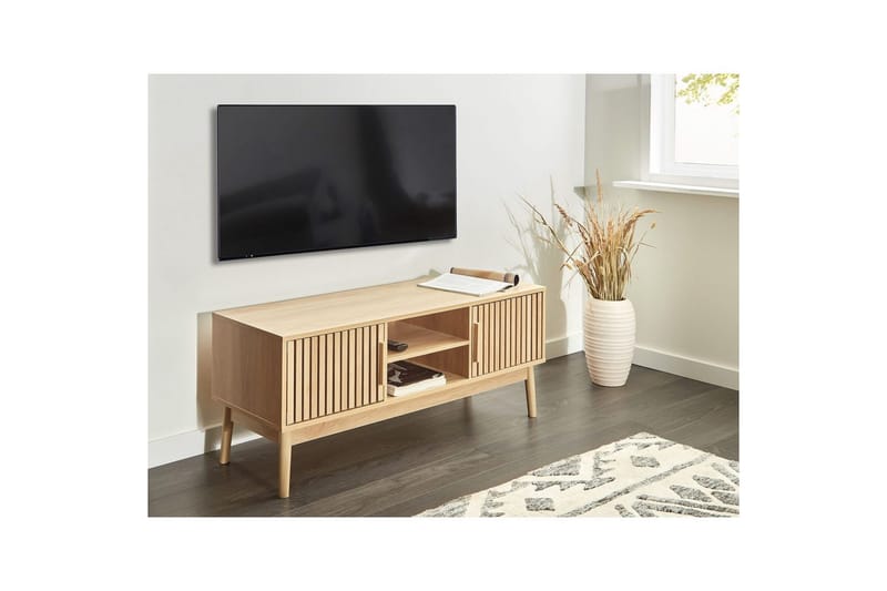 Lynwood Tv-bord med Opbevaring i Træ - Brun - Møbler - TV borde & mediemøbler - TV-borde