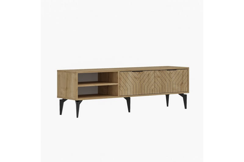 Lyven Tv-bænk 160 cm - Brun - Møbler - TV borde & mediemøbler - TV-borde