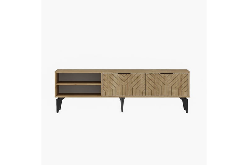 Lyven Tv-bænk 160 cm - Brun - Møbler - TV borde & mediemøbler - TV-borde