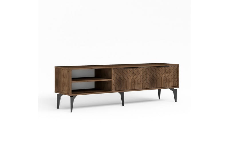 Lyven Tv-bænk 160 cm - Brun/Mørkfarvet træ - Møbler - TV borde & mediemøbler - TV-borde