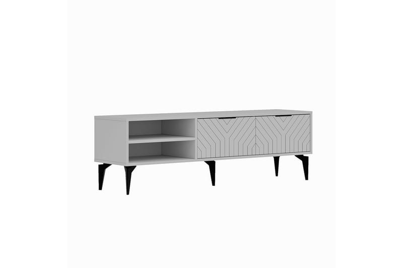 Lyven Tv-bænk 160 cm - Hvid - Møbler - TV borde & mediemøbler - TV-borde