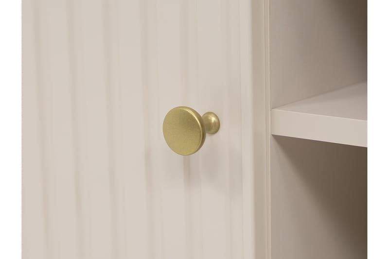 Maggio Gulvstående TV-bænk 175 cm med Opbevaring i Malet Træ - Beige - Møbler - TV borde & mediemøbler - TV-borde