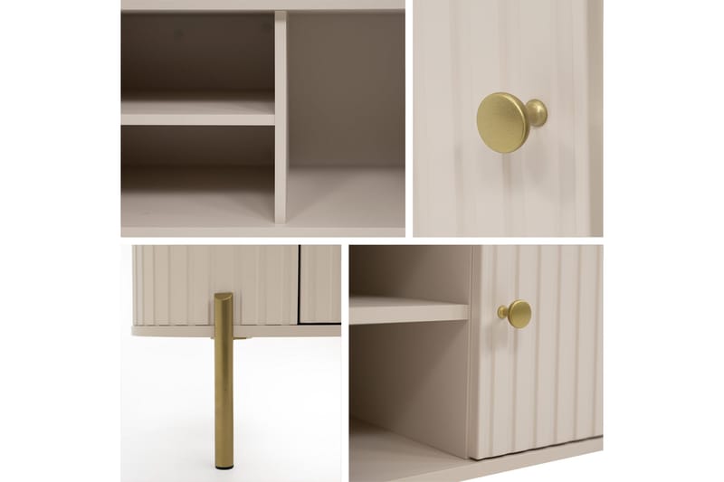 Maggio TV-bænk 175x43 cm - Beige - Møbler - TV borde & mediemøbler - TV-borde