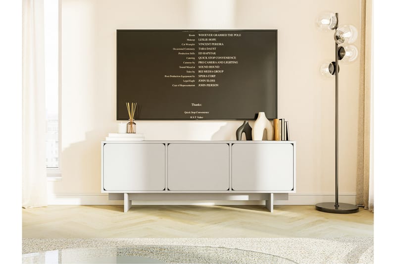 Marinport TV-bænk 150 cm - Beige - Møbler - TV borde & mediemøbler - TV-borde