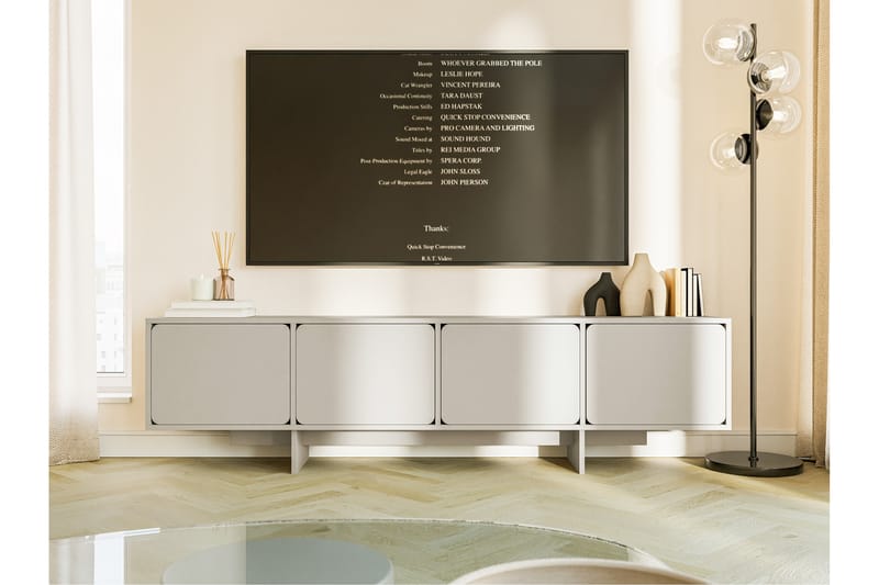 Marinport TV-bænk 200 cm - Beige - Møbler - TV borde & mediemøbler - TV-borde