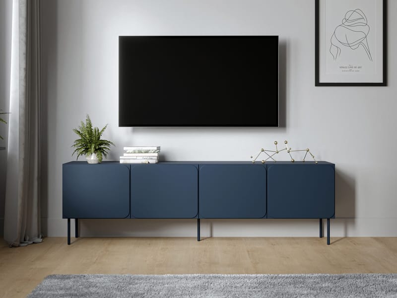 Marros TV-bord 200 cm - Blå - Møbler - TV borde & mediemøbler - TV-skab