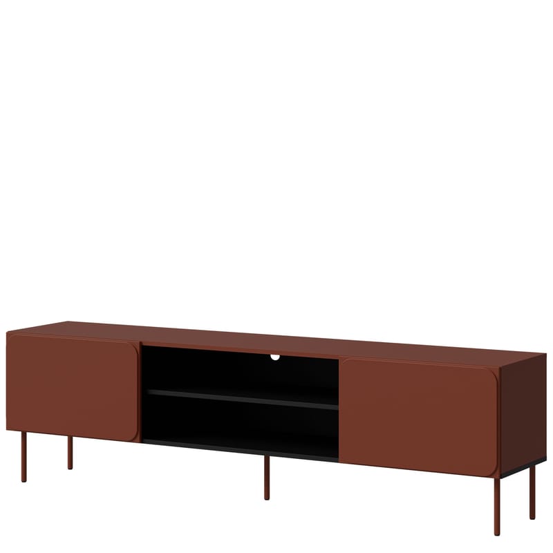 Marros TV-bord 200 cm med Hylder, Toscansk rød