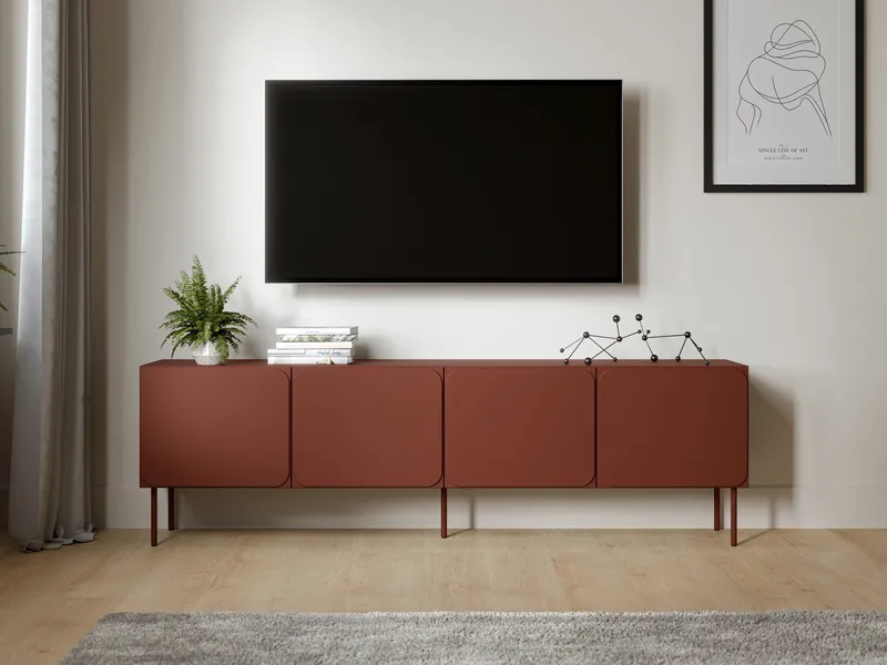 Marros TV-bord 200 cm - Toscansk rød - Møbler - TV borde & mediemøbler - TV-skab