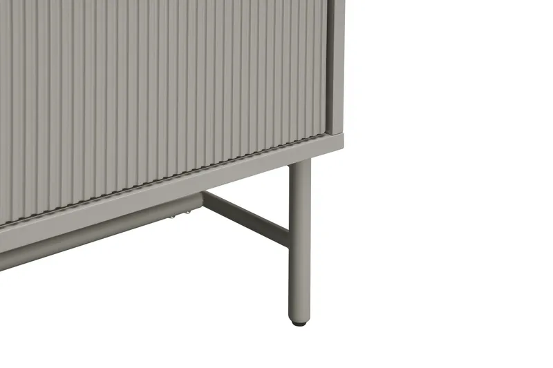 Matterhorn Smal TV-bænk med opbevaring 40 cm dyb 157 cm bred 58 cm høj - Beige - Møbler - TV borde & mediemøbler - TV-borde