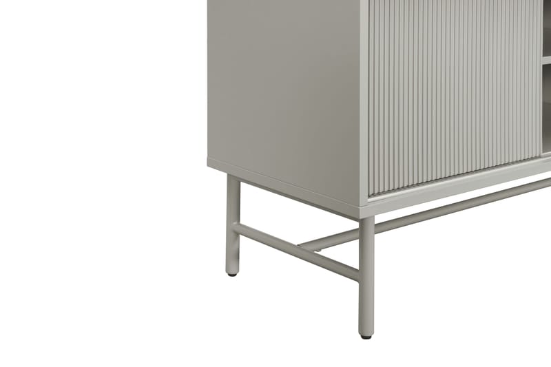 Matterhorn Smal TV-bænk med opbevaring 40 cm dyb 157 cm bred 58 cm høj - Beige - Møbler - TV borde & mediemøbler - TV-borde