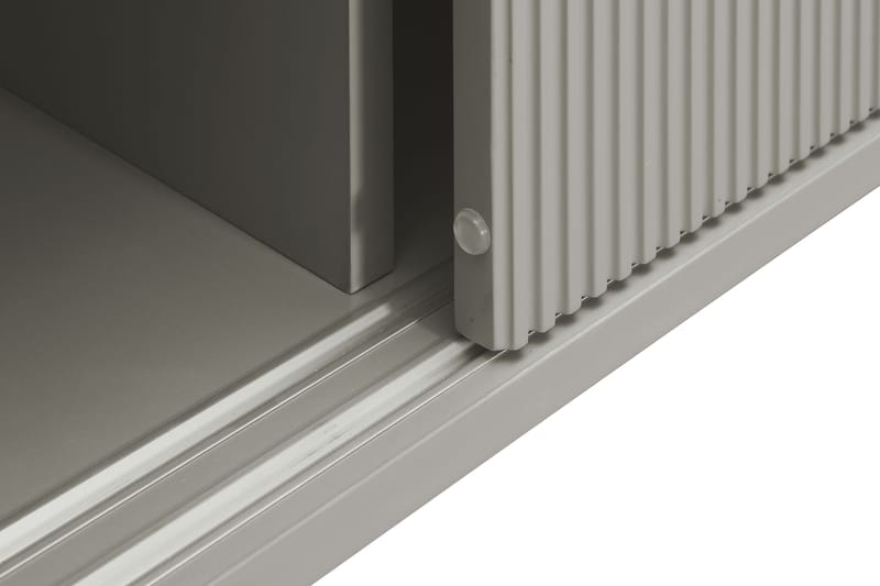 Matterhorn Smal TV-bænk med opbevaring 40 cm dyb 157 cm bred 58 cm høj - Beige - Møbler - TV borde & mediemøbler - TV-borde