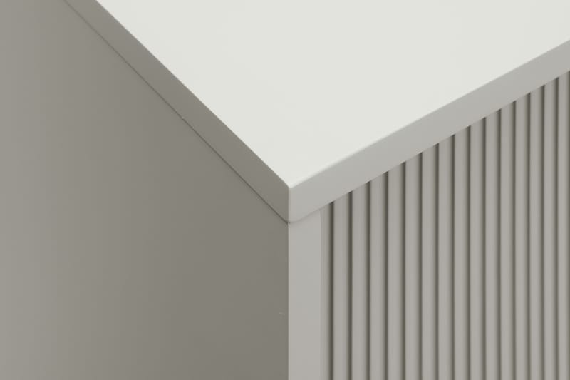 Matterhorn Smal TV-bænk med opbevaring 40 cm dyb 157 cm bred 58 cm høj - Beige - Møbler - TV borde & mediemøbler - TV-borde