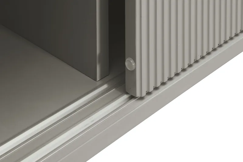 Matterhorn Smal TV-bænk med opbevaring 40 cm dyb 157 cm bred 58 cm høj - Beige - Møbler - TV borde & mediemøbler - TV-borde