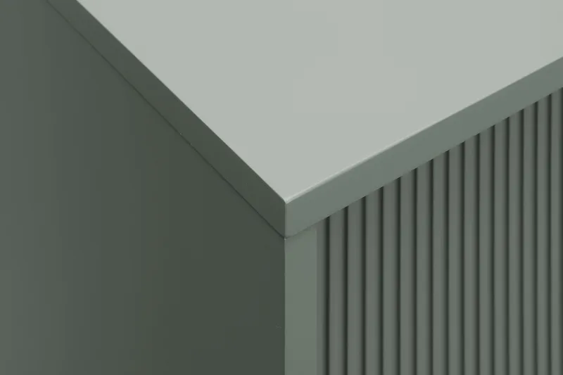 Matterhorn Smal TV-bænk med opbevaring 40 cm dyb 157 cm bred 58 cm høj - Grøn - Møbler - TV borde & mediemøbler - TV-borde