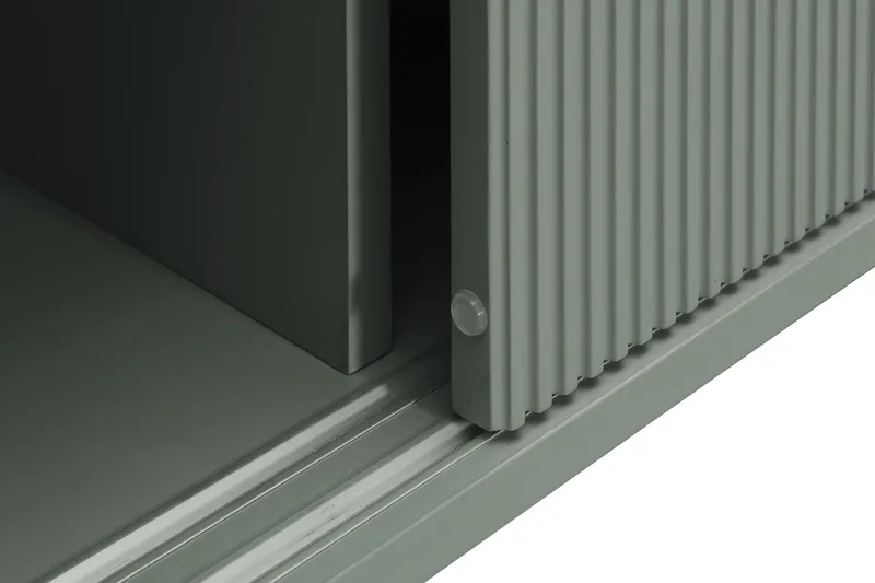 Matterhorn Smal TV-bænk med opbevaring 40 cm dyb 157 cm bred 58 cm høj - Grøn - Møbler - TV borde & mediemøbler - TV-borde