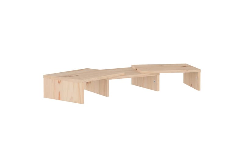 beBasic skærmstander 60x24x10,5 cm massivt fyrretræ - Brun - Møbler - TV borde & mediemøbler - Mediestativ & vægbeslag