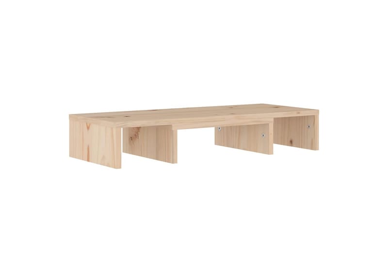 beBasic skærmstander 60x24x10,5 cm massivt fyrretræ - Brun - Møbler - TV borde & mediemøbler - Mediestativ & vægbeslag