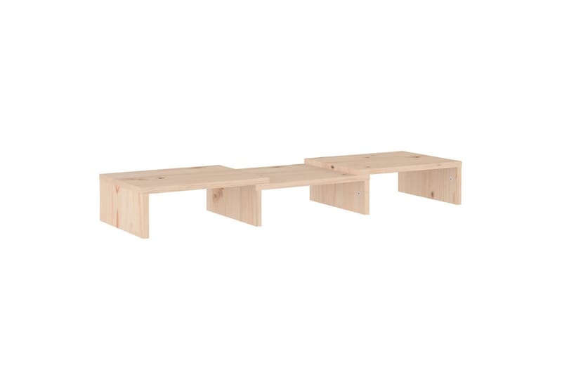 beBasic skærmstander 60x24x10,5 cm massivt fyrretræ - Brun - Møbler - TV borde & mediemøbler - Mediestativ & vægbeslag