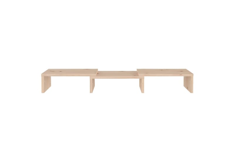 beBasic skærmstander 60x24x10,5 cm massivt fyrretræ - Brun - Møbler - TV borde & mediemøbler - Mediestativ & vægbeslag