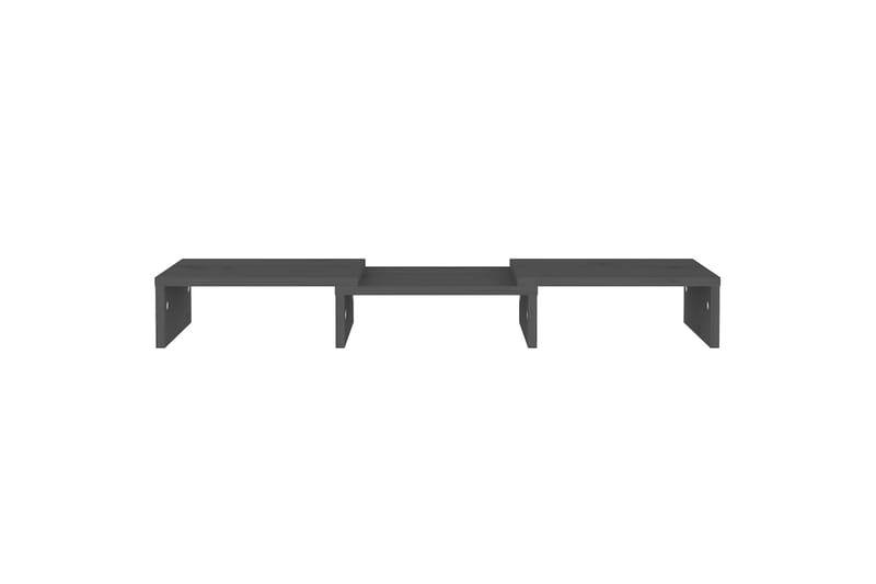 beBasic skærmstander 60x24x10,5 cm massivt fyrretræ grå - GrÃ¥ - Møbler - TV borde & mediemøbler - Mediestativ & vægbeslag