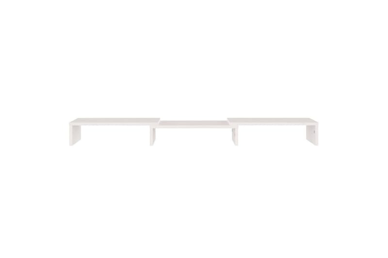 beBasic skærmstander 80x24x10,5 cm massivt fyrretræ hvid - Hvid - Møbler - TV borde & mediemøbler - Mediestativ & vægbeslag