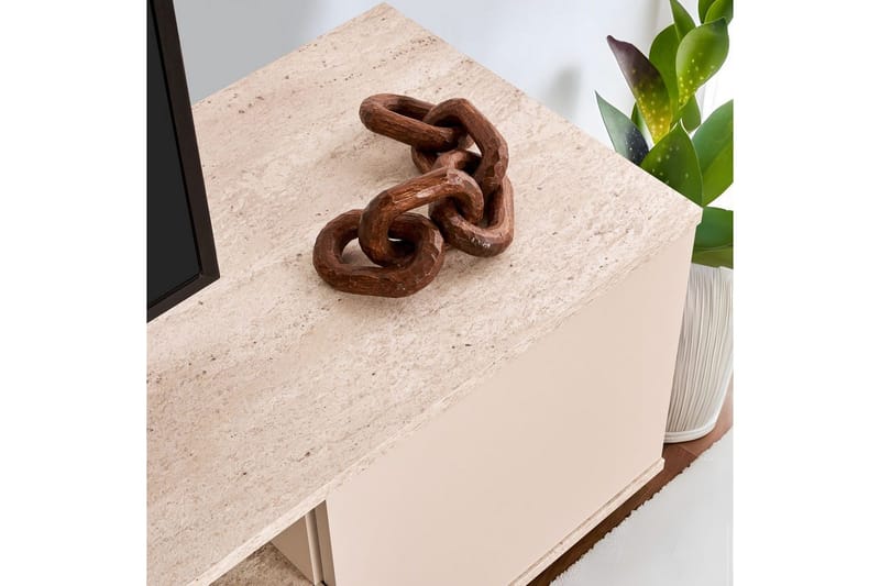 Meni Tv-bænk 180 cm - Mørk brun/Taupe - Møbler - TV borde & mediemøbler - TV-borde