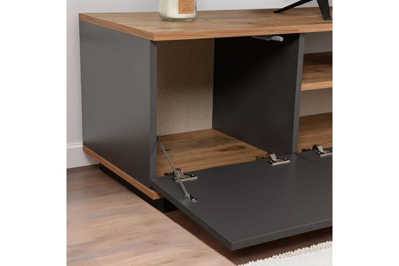 Meni Tv-bænk 180 cm - Natur/Antracit - Møbler - TV borde & mediemøbler - TV-borde