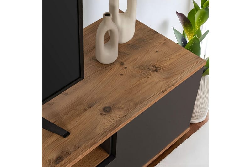 Meni Tv-bænk 180 cm - Natur/Antracit - Møbler - TV borde & mediemøbler - TV-borde
