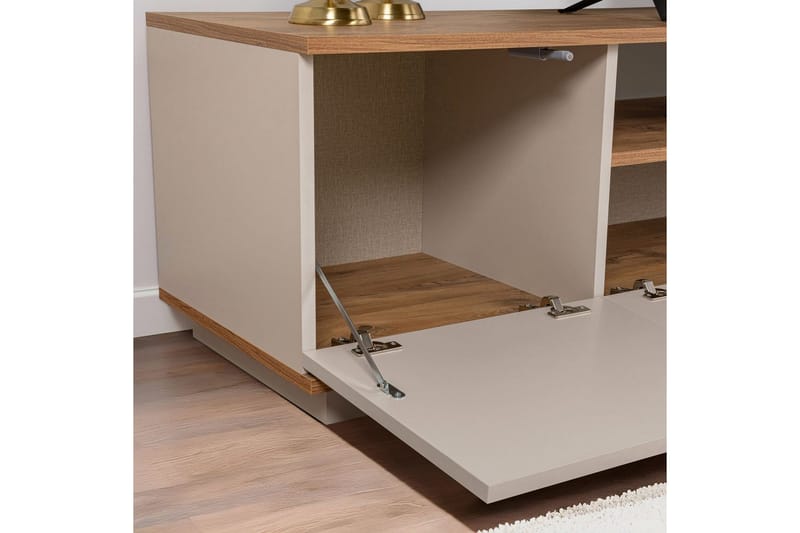 Meni Tv-bænk 180 cm - Natur/Gul - Møbler - TV borde & mediemøbler - TV-borde