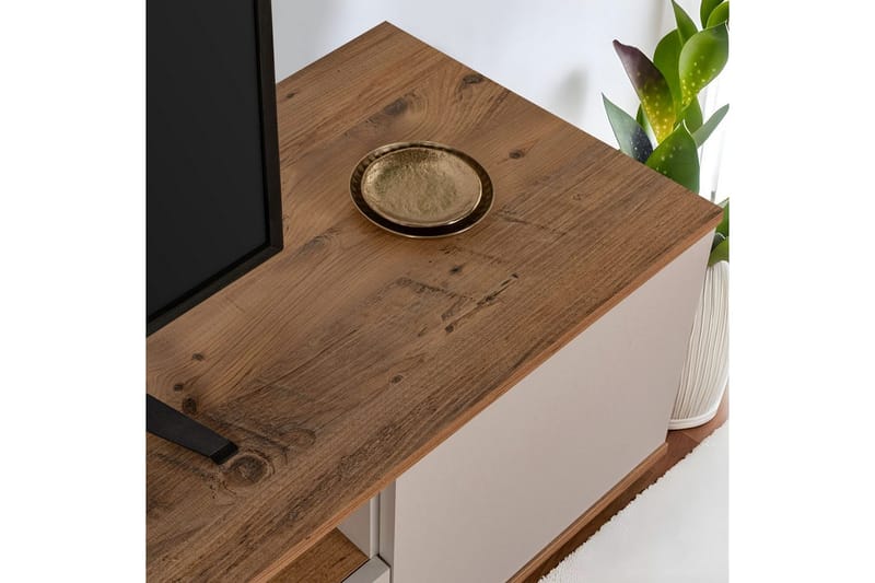 Meni Tv-bænk 180 cm - Natur/Gul - Møbler - TV borde & mediemøbler - TV-borde