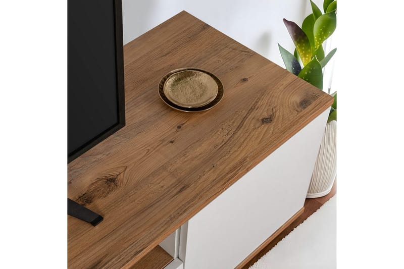 Meni Tv-bænk 180 cm - Natur/Hvid - Møbler - TV borde & mediemøbler - TV-borde