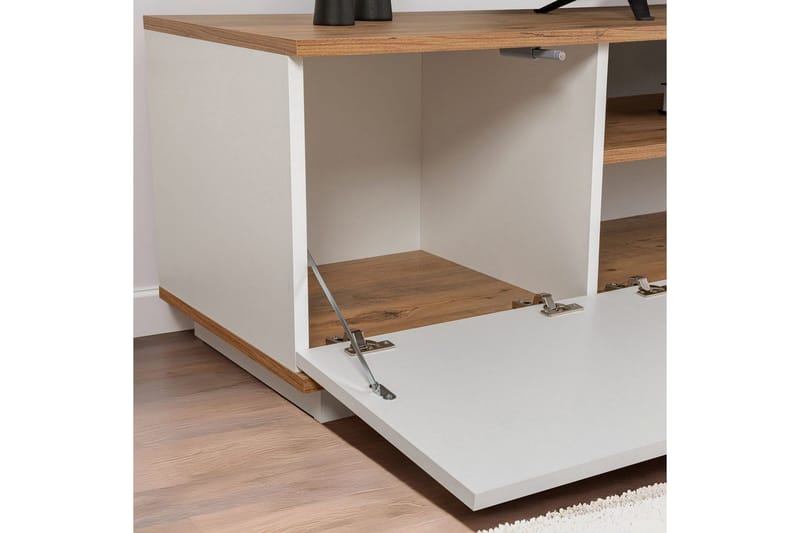 Meni Tv-bænk 180 cm - Natur/Hvid - Møbler - TV borde & mediemøbler - TV-borde