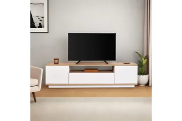 Meni Tv-bænk 180 cm - Natur/Hvid - Møbler - TV borde & mediemøbler - TV-borde