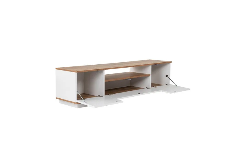 Meni Tv-bænk 180 cm - Natur/Hvid - Møbler - TV borde & mediemøbler - TV-borde