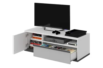 Metropolitan TV-bænk 120x50 cm - Hvid/Lysegrå/Sort - Møbler - TV borde & mediemøbler - TV-borde