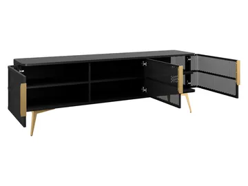 Mireva TV-bænk 180 cm - beige/guld - Møbler - TV borde & mediemøbler - TV-borde