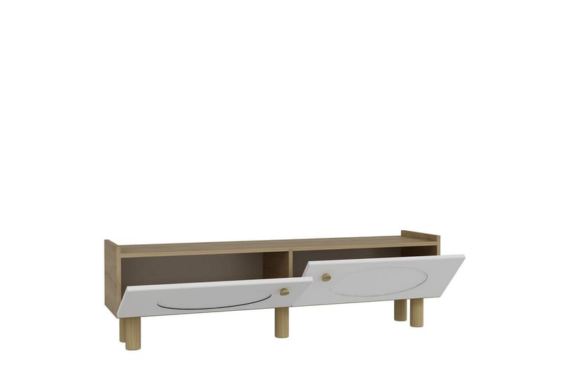 Mittopuri TV-bord 153,6 cm - Taupe/Hvid - Møbler - TV borde & mediemøbler - TV-borde