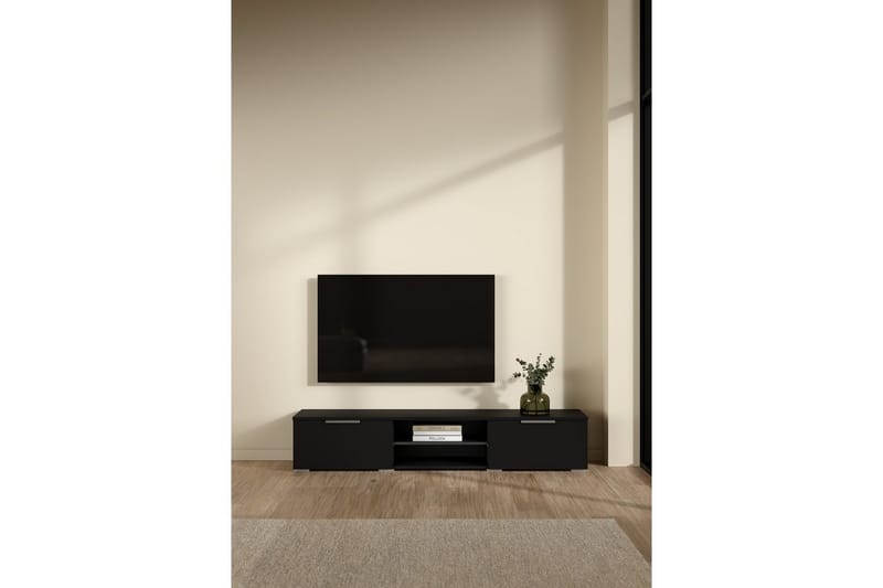 Miwa TV-stativ 33 cm - Sort - Møbler - TV borde & mediemøbler - Mediestativ & vægbeslag