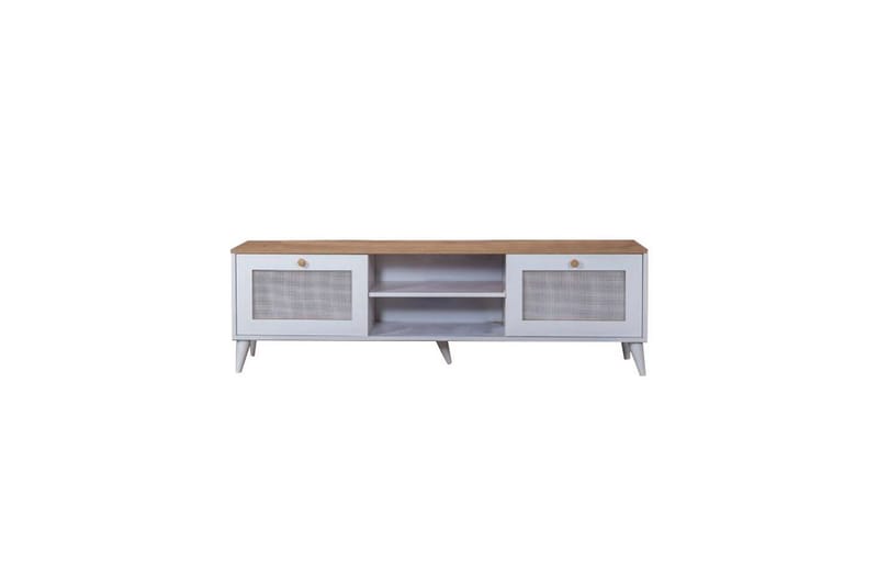 Mjudi Tv-bænk 55 cm - Lysebrun/Hvid - Møbler - TV borde & mediemøbler - TV-borde