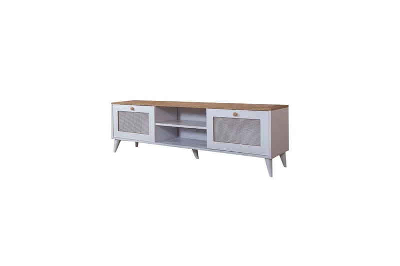Mjudi Tv-bænk 55 cm - Lysebrun/Hvid - Møbler - TV borde & mediemøbler - TV-borde
