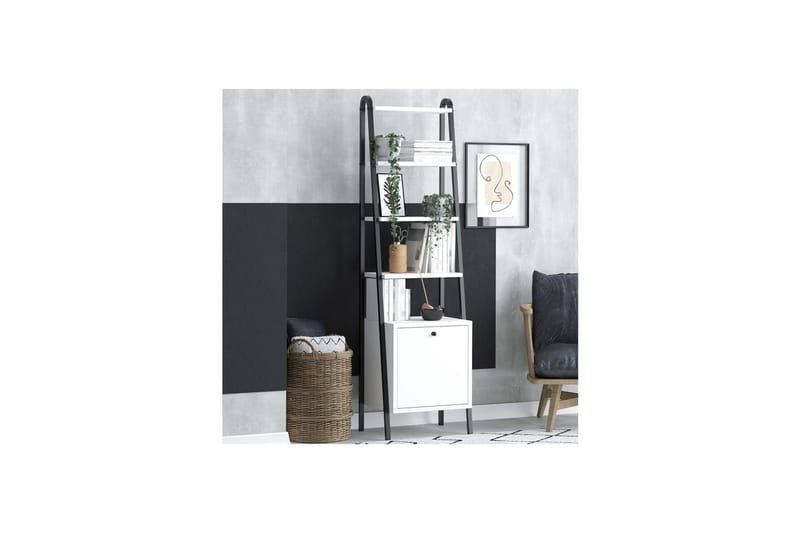 Mojon Bogreol 44 cm - Sort/Hvid - Opbevaring - Hylder & Reoler - Bogreol