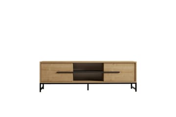 Mono Gulvstående TV-bænk 160 cm med Opbevaring i Eg - Beige - Møbler - TV borde & mediemøbler - TV-borde
