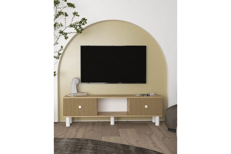 Mono tv-bænk 150 cm - Brun/Rødbrunt træ - Møbler - TV borde & mediemøbler - TV-borde