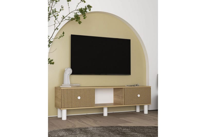 Mono tv-bænk 150 cm - Brun/Rødbrunt træ - Møbler - TV borde & mediemøbler - TV-borde