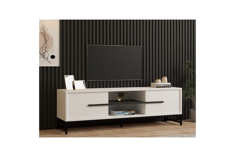 Mono tv-bænk 160 cm - Hvid - Møbler - TV borde & mediemøbler - TV-borde