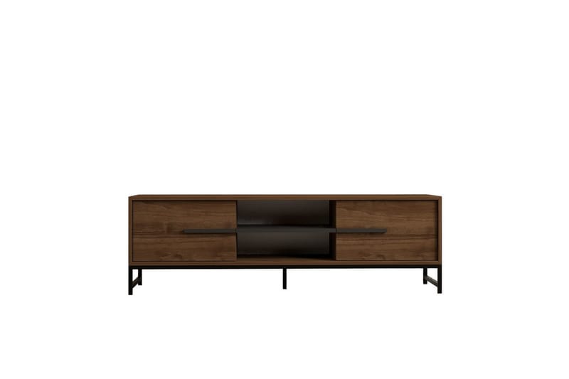 Mono tv-bænk 160 cm - Mørkfarvet træ - Møbler - TV borde & mediemøbler - TV-borde